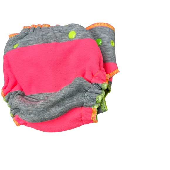 Twinkie Tush Cloth Diaper Fabric Diaper Baby Adjustable Pink Gray - Picture 8 of 9